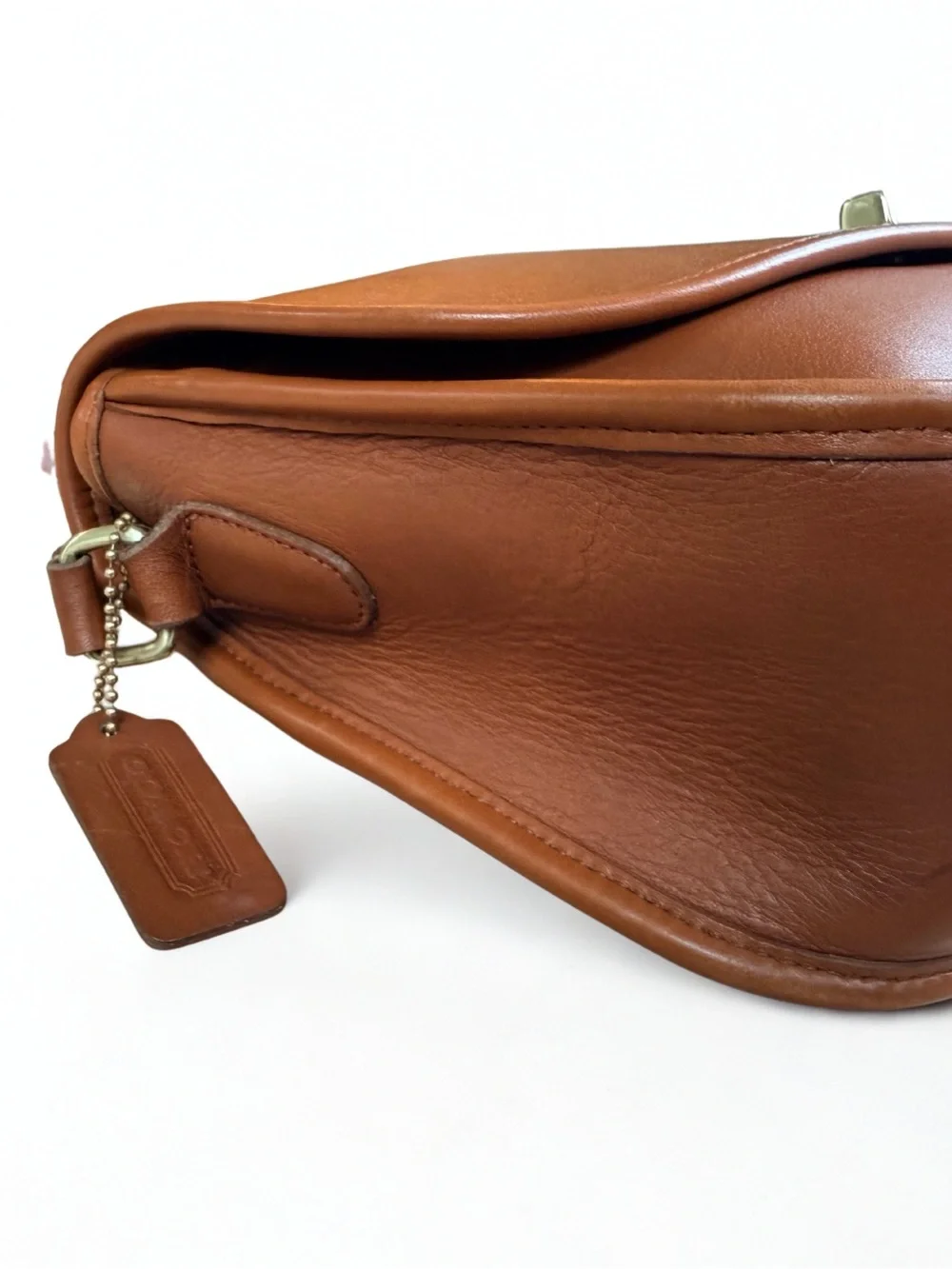 ✨ Restored Vintage Coach British Tan Leather City Bag 9790 | Crossbody